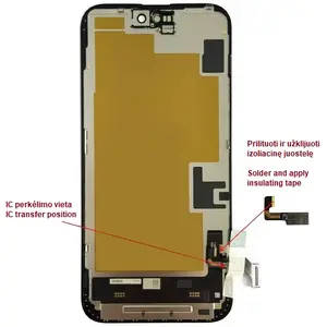 HX LTPO Soft OLED Display Module for iPhone 15 Plus 6.69-inch 60Hz Touch-Sensitive Glass