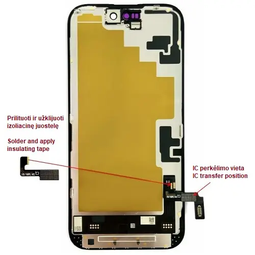 HX Displeja modulis iPhone 16 LTPO