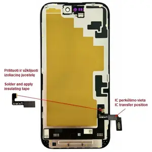 HX Display Module for iPhone 16 LTPO Soft OLED 60Hz 6.12 Inch Touch Screen