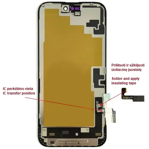 HX LTPO Soft OLED Displejs iPhone