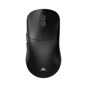 White Shark POMPEY WGM-9014 Беспроводная игровая мышь Черная Сенсор PixArt 3395 26000 DPI Переключатели OMRON Трехрежимное подключение