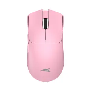 Беспроводная оптическая мышь Baracuda MORAY BGM-133 Розовый с двумя режимами подключения датчиком Instant S201B 3200 DPI 6 кнопками переключателями HUANO