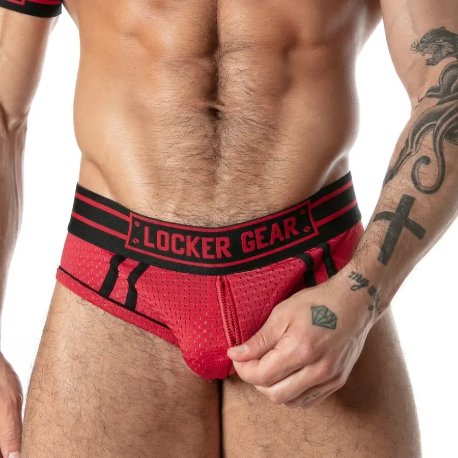 Locker Gear Sporta tīklveida džoki Red S Photo 4