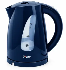 Электрический чайник Oliver Voltz 2200W 1.7L Blue 55551230BG беспроводной с закрытым нагревательным элементом и автоотключением