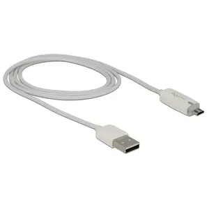 USB Cable DeLOCK 1m USB 2.0 USB A Micro-USB B White