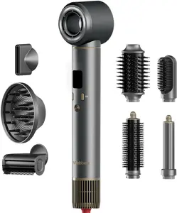 Фен-стайлер Webber DHD7 8-в-1 с мотором BLDC, ионизацией, диффузором, ЖК-экраном и мощностью 1300 Вт