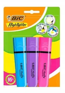 BIC Текстмаркер Flat Neon mix набор 3 шт