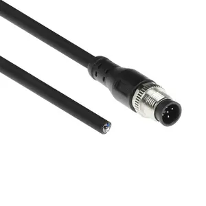 ACT Industrial Sensor Cable M12A 5-pin Male to Open End 3 Meters Superflex Xtreme TPE Shielded SC3505