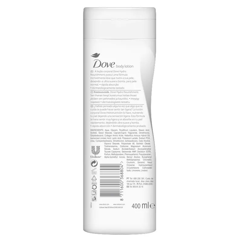 Ķermeņa losjons Dove Hydro normālai ādai 400 ml Photo 3