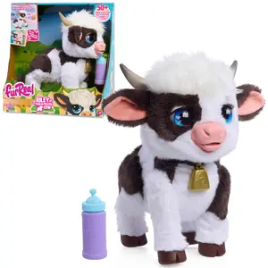 Just Play Real Riley the Feed and Follow Cow Interactive Toy with Sounds