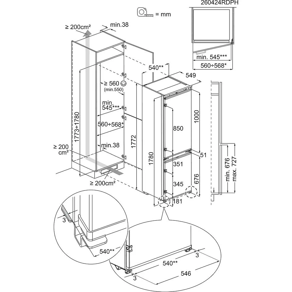 Встраиваемый холодильник Electrolux E8CNGD18S Photo 4