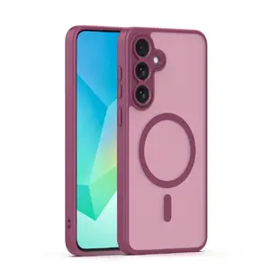 Чехол для телефона iLike Mag Matt для Samsung Galaxy A16 4G / 5G, A17 4G / 5G и A18 5G бордовый с большим отверстием
