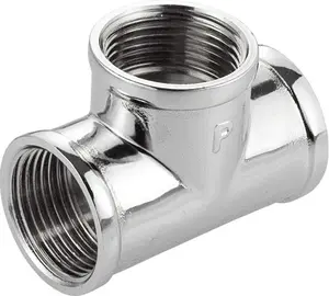 Perfexim латунный хромированный тройник с внутренней резьбой 1/2"