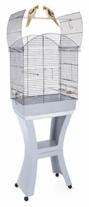 IMAC Calla Bird Cage with Stand and Wheels Light Blue