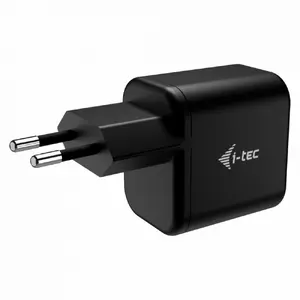 i-tec 65W USB-C GaN Charger Indoor Universal AC Power Black Fast Charging