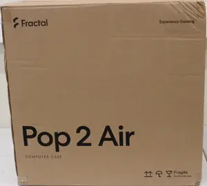 SALE OUT. Fractal Design Pop 2 Air, Black Solid | Fractal Design Case | Pop 2 Air | ATX | Black Solid | DAMAGED PACKAGING, SCRATCHED SIDE