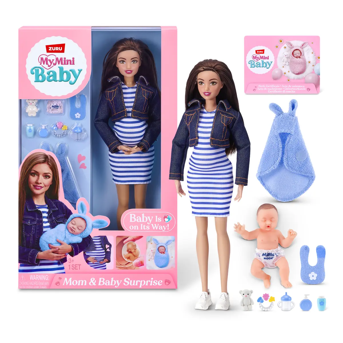 Zuru My Mini Mom & Baby Surprise Fashion Doll Photo 2