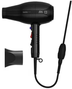 Solis S0308 Hair Dryer 2000 W Black with AC Motor and Plastic Housing