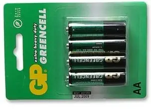 GP Greencell AA Zinc Chloride Battery GP15G-U4 Photo 2