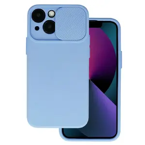 Чехол для телефона Fusion Camshield Soft для Samsung Galaxy A55 5G светло-фиолетовый из гибкого ТПУ со шторкой камеры