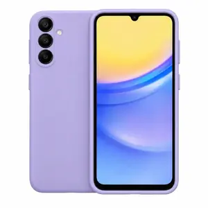 Чехол накладка Fusion Silicone Lite для Samsung Galaxy A15 4G и A15 5G светло-фиолетовый