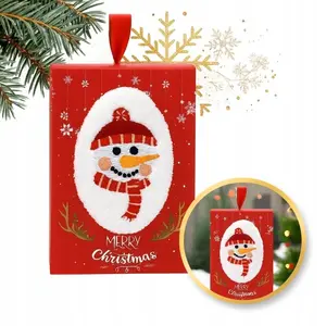 eCarla Christmas Snowman Theme Kitchen and Bath Towel REC59WZ3