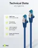 Сетевой кабель Goobay 67529 Cat6a S/FTP 1 м синий Photo 7