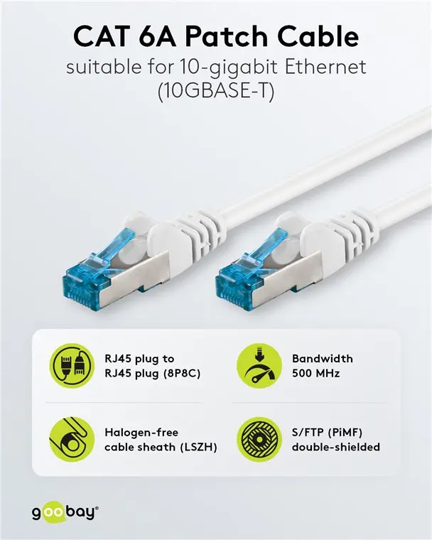 Сетевой кабель Goobay 67547 Cat6a S/FTP 3 м Photo 3