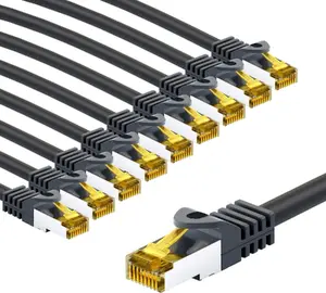 Сетевой кабель Goobay 69415 Cat7 S/FTP 3 м черный круглый RJ-45 штекер-штекер