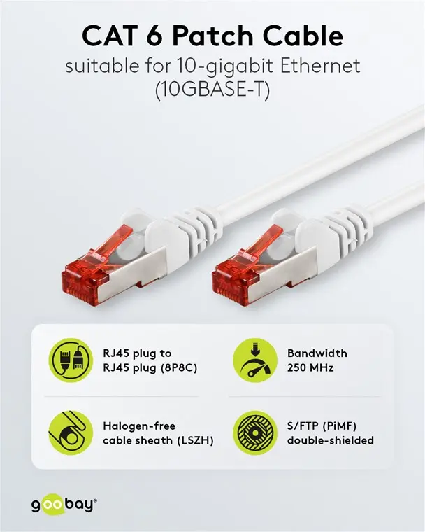 Сетевой кабель Goobay 66643 Cat6 Photo 3