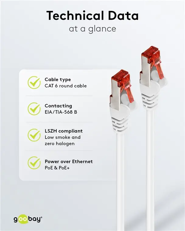 Сетевой кабель Goobay 66643 Cat6 Photo 7