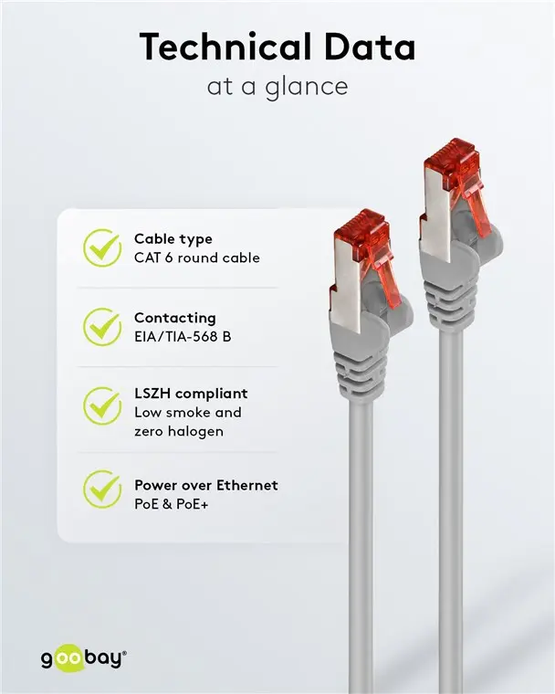 Goobay 66650 Cat6 S/FTP Network Cable 1 m Photo 7