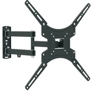 Retoo E256 TV stiprinājums 32 līdz 55 collu ekrāniem ar grozāmību par 180 grādiem slīpumu no plus 8 līdz mīnus 5 grādiem un VESA līdz 400x400 mm melnā krāsā