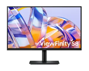 Samsung S80UH 32 collu 4K Ultra HD LCD biroja datora monitors ar 3840 x 2160 izšķirtspēju iebūvētu USB centrmezglu VESA stiprinājumu un augstuma regulēšanu melnā krāsā