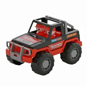 Polesie Mammoet Rally-Jeep Plastic Toy Car Black and Red