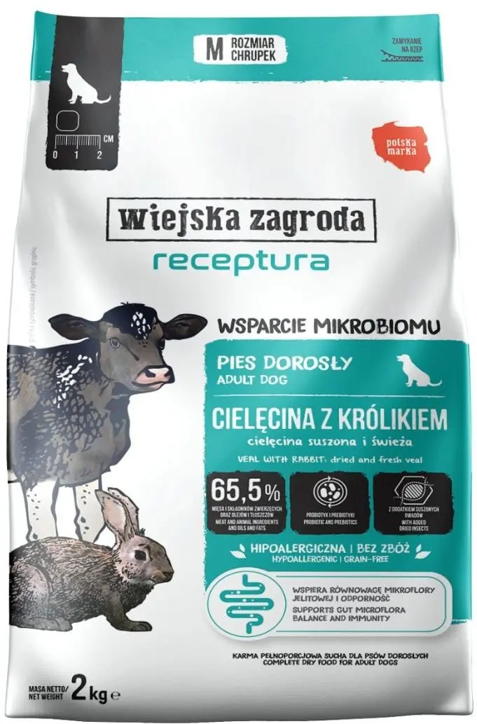 Sausā barība pieaugušiem suņiem Wiejska Zagroda