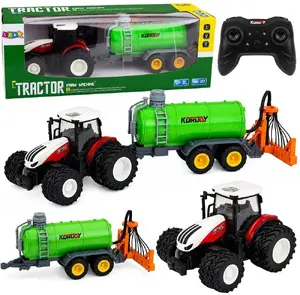 LEANToys Lauksaimniecības traktors ar šķidro mēslojumu smidzinātāju uz radio vadības mērogā 1:24