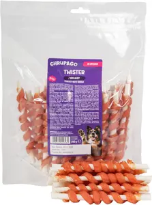 Лакомство для собак Chrup&Go Twister с кроликом для взрослых 500г