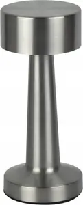 EMOS RIWIA Rechargeable Table Lamp Silver 1W 120lm CCT Adjustable Color Temperature 1800mAh