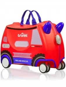 Trunki Glide360 Пожарная машина Фрэнк Детский чемодан на колесиках