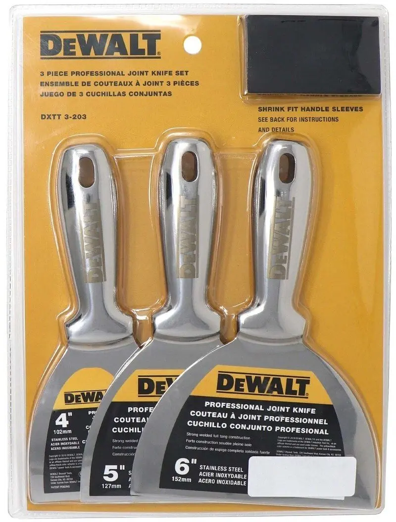 DeWalt DXTT-3-203 Šuvju špateļu komplekts