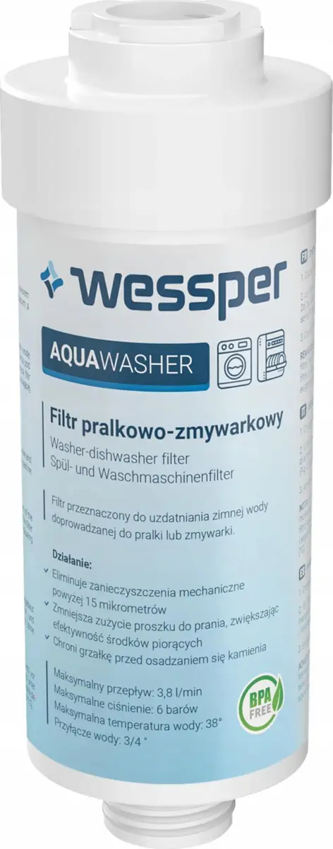 Wessper WES079 ūdens filtrs veļas mašīnai
