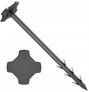Wessper SIL910 Plastic Earth Anchor Pegs 20 cm - 100 Pieces