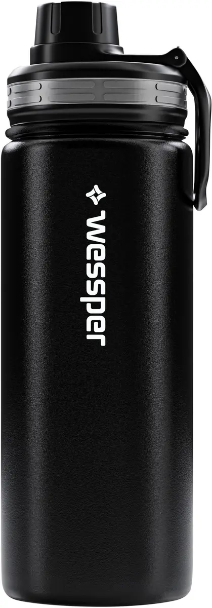Wessper ActiveMax Steeline Termopudele 500ml Melna