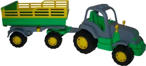 Polesie Osiłek Traktors ar piekabi 44563 mehāniskā rotaļlieta bērniem