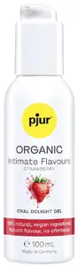 pjur Oral Delight Strawb. 100 ml flavored intimate lubricant for oral use with strawberry taste
