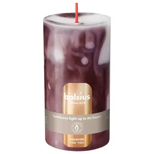 Bolsius Royal Burgundy cilindriska svece sarkana