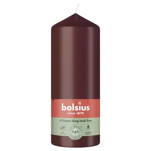 Cilindriska svece Bolsius Velvet Red