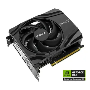 PNY GeForce RTX 5060 Single Fan Graphics Card with 8 GB GDDR7 Memory, 2280 MHz Processor Frequency, PCI Express x8 5.0 Interface, and Active Cooling