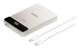 Belkin Внешний аккумулятор 10K с BoostSolid Cell BPB044HQSA 10000 мАч 60Вт Песочный USB Type-A USB Type-C
